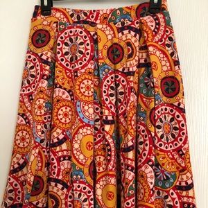 Lularoe Madison multi colored skirt (XS)